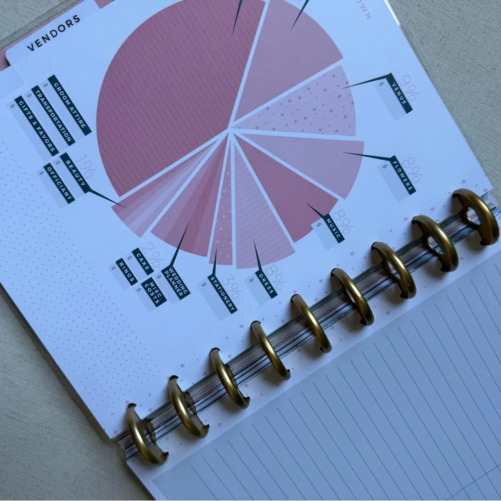 🆕 Happy Planner Undated Wedding Planner and Organizer